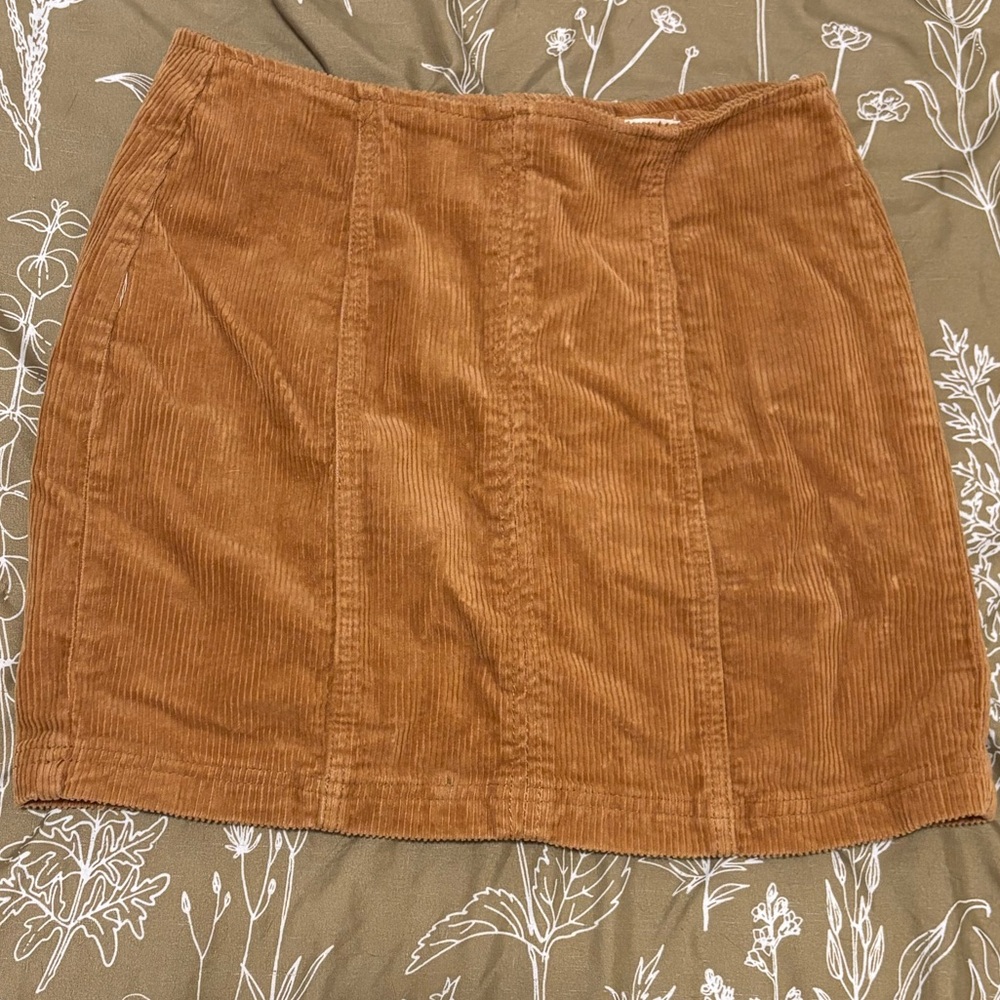 PacSun Corduroy Brown Mini Skirt